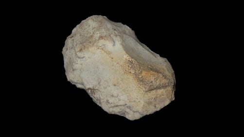 4 1/2" Flint Axe, Found in Ralls Co., Missouri, Nice Central Halfting Area