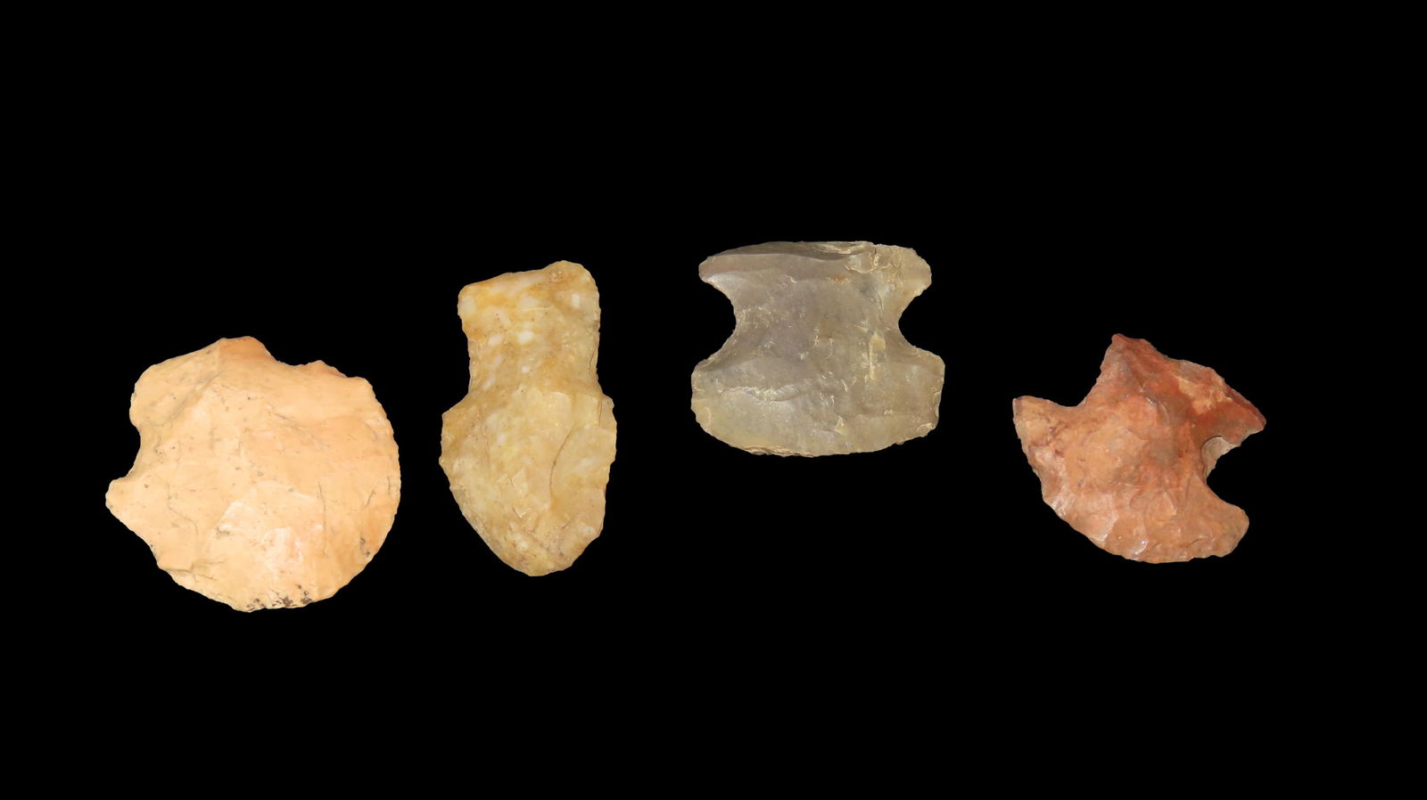 Set of 4 Stunners Blunts or Scrapers, Union County, Illinois, Ex. Randal Kimbrell: Set of 4 Stunners Blunts or Scrapers, Union County, Illinois, Ex. Randal Kimbrell