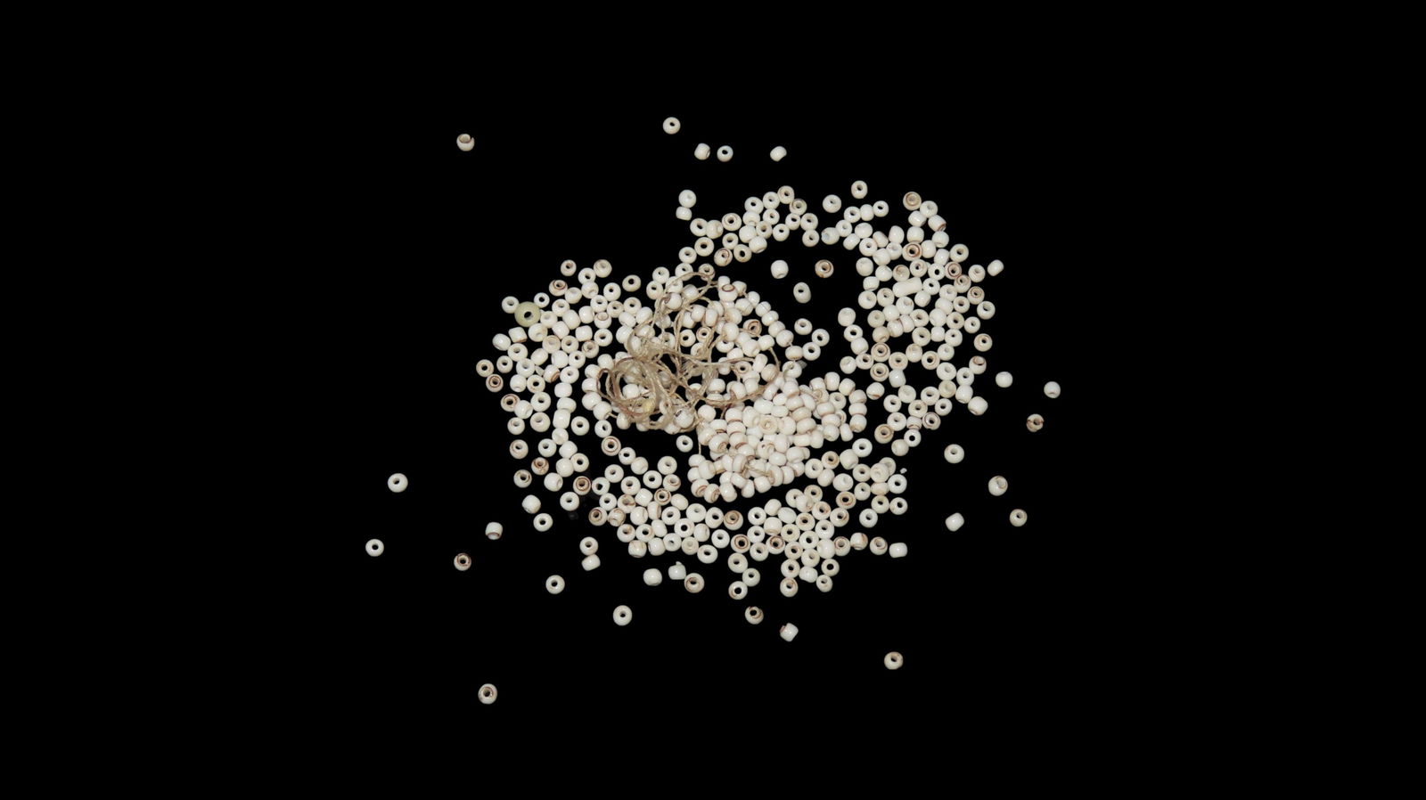 Collection of Tiny White Seed Beads: Collection of Tiny White Seed Beads