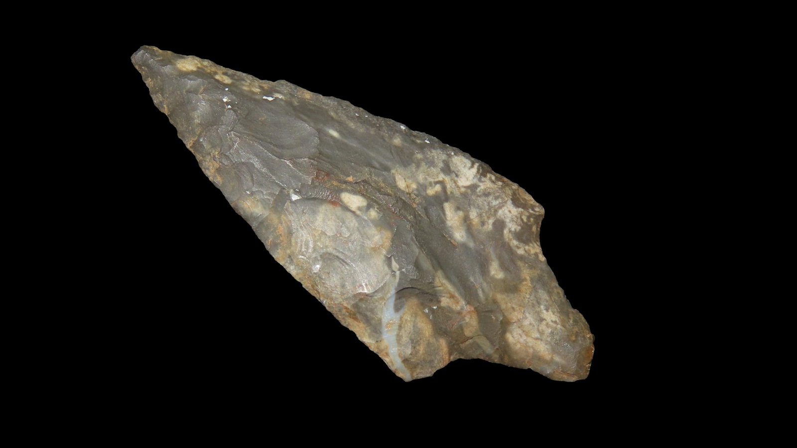 2 1/4" Nice Form Narrow Stem Prenters Chert, Arkansas: 2 1/4" Nice Form Narrow Stem Prenters Chert, Arkansas