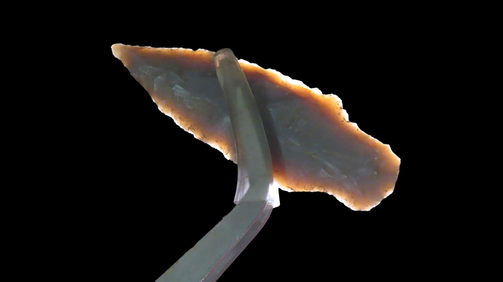 2" Adena Narrow Stem, from Southeast, Ex. Walt McIntyre: 2" Adena Narrow Stem, from Southeast, Ex. Walt McIntyre