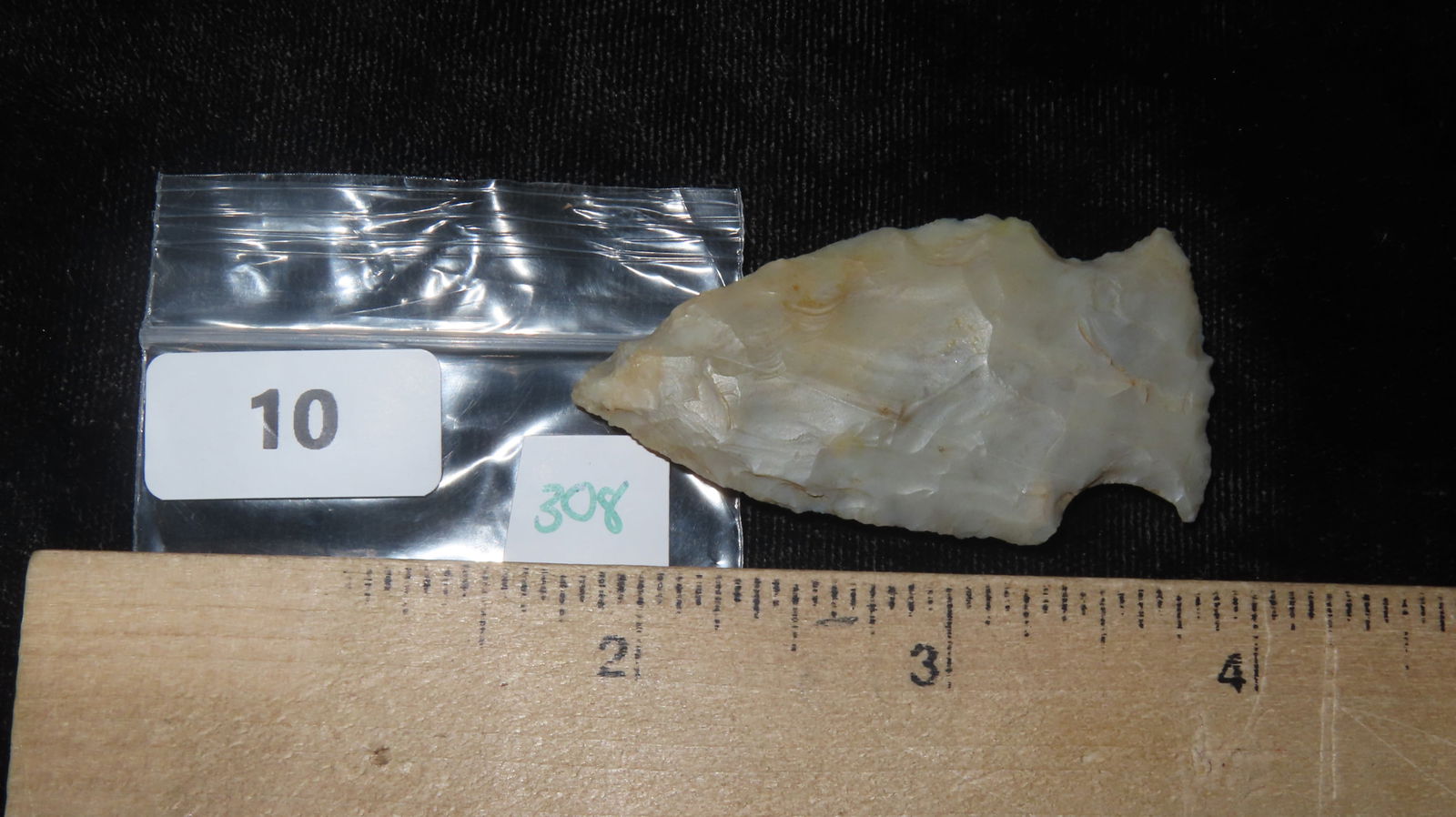 2" x 1" Gray Side Notched Arrowhead - 7