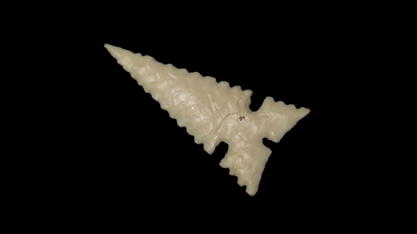 1 1/2" x 3/4" CAST of Serrated Cahokia Point: 1 1/2" x 3/4" CAST of Serrated Cahokia Point