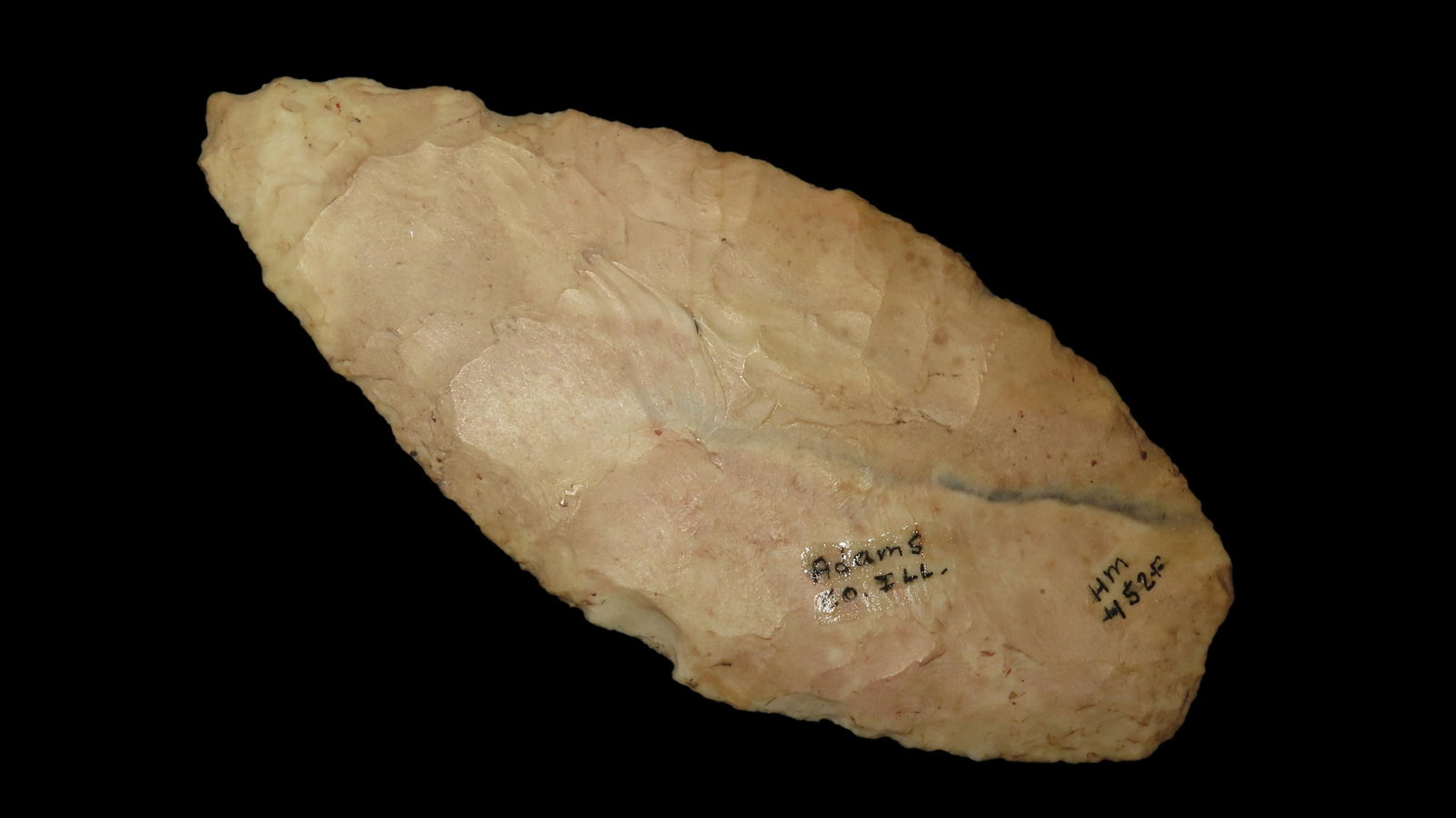 5 1/4" x 2 3/8" Knife Blade, Found in Adams Co. Illinois by Art Lepper on his farm south of Quincy, (1 of 6)