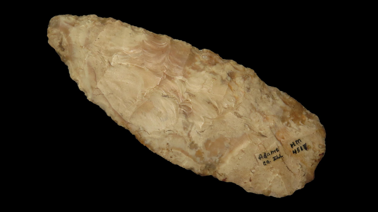 5 5/8" x 2 1/4" Knife Blade, Early to Middle Archaic, Found in Adams Co. Illinois by Art Lepper on (1 of 7)