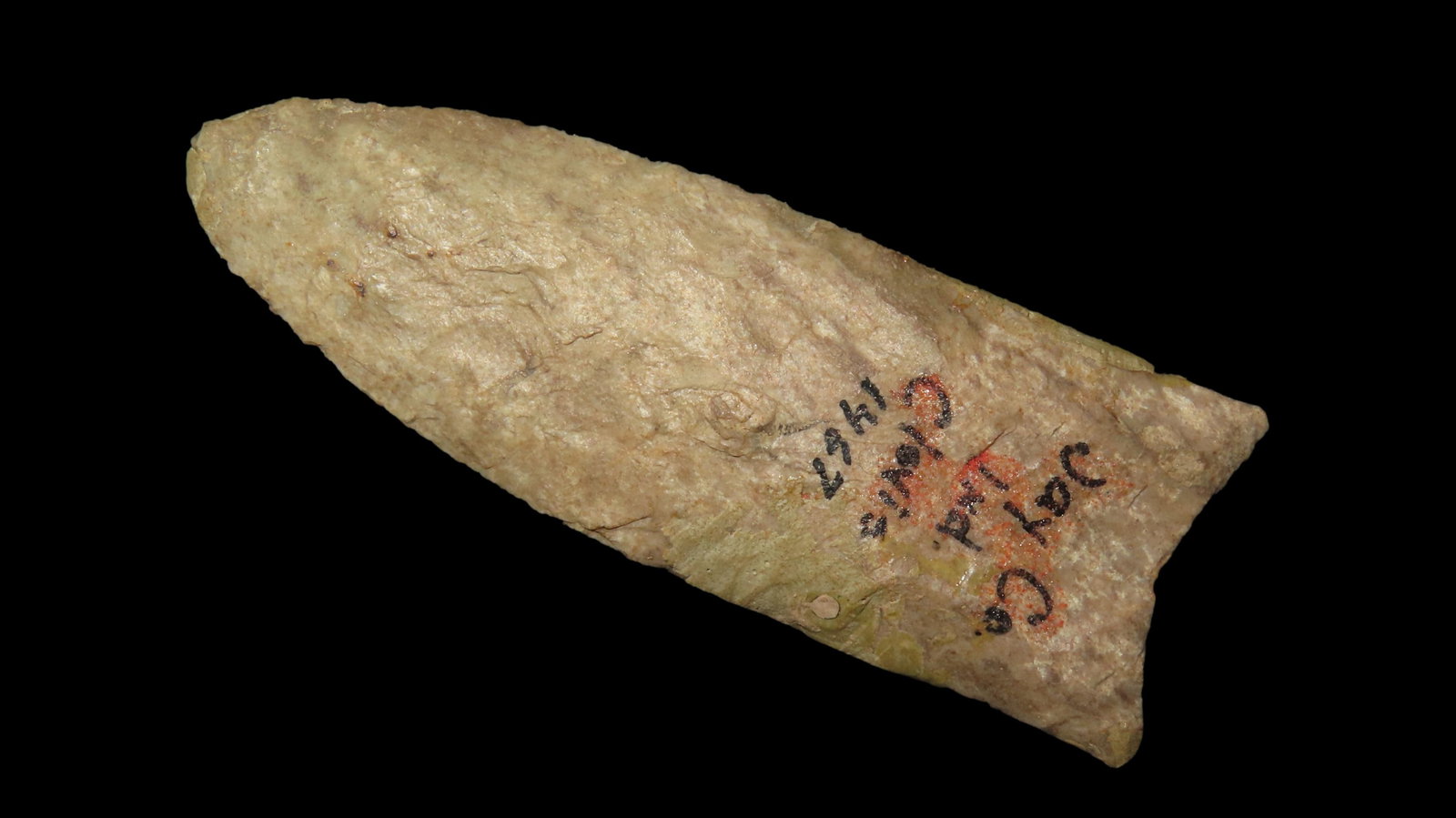 2 13/16" x 15/16" Clovis, Motley COA, Found in Jay Co., Indiana (1 of 8)