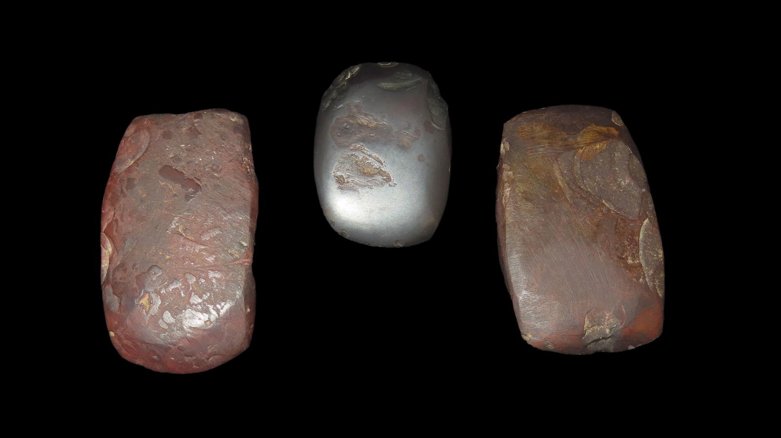 Lot of 3 Hematite Celts, Largest is 3 3/8”: Lot of 3 Hematite Celts, Largest is 3 3/8”