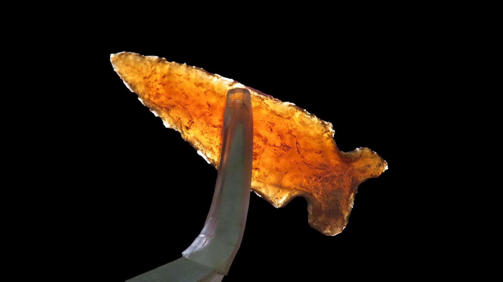 1 9/16" Avonlea-Gull Lake Point, Found in Wisconsin, Purchased from an artifact show in Eau Claire,: 1 9/16" Avonlea-Gull Lake Point, Found in Wisconsin, Purchased from an artifact show in Eau Claire, Wisconsin on 8.22.1999