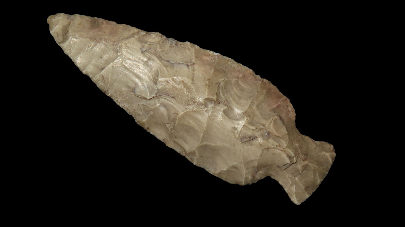 3" Table Rock Stemmed Point, Found in St. Paul, Winsconsin, Ex. Tom Amble Collection: 3" Table Rock Stemmed Point, Found in St. Paul, Winsconsin, Ex. Tom Amble Collection