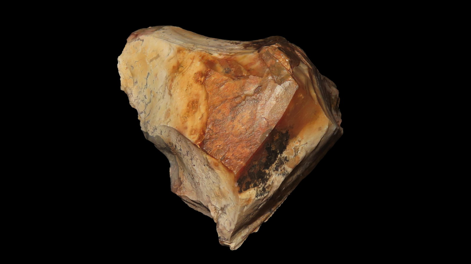 3 1/8" x 2 7/8" x 2 1/8" Stone Tool, Found in the Mojave Desert, East of Barstow, California by Wes (1 of 7)