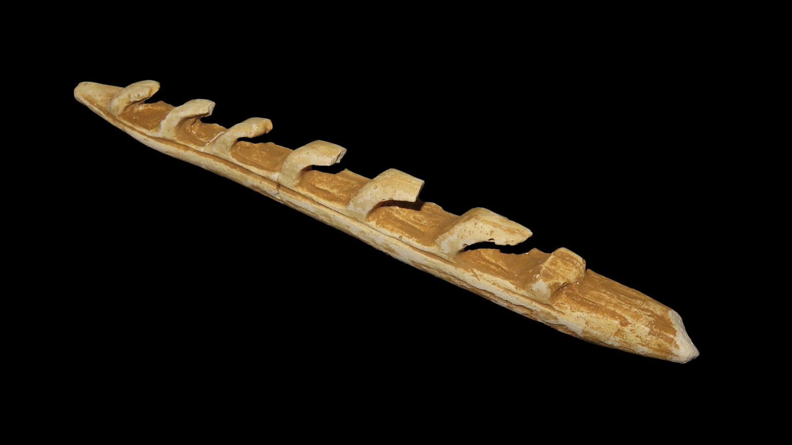 5" Fishing Spear. Neolithic Period. Hassi Messoud. So. of Ourgla, Algeria.: 5" Fishing Spear. Neolithic Period. Hassi Messoud. So. of Ourgla, Algeria.