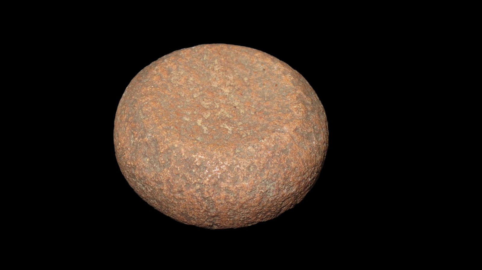 7 1/2” Jersey Bluff Disc, Red and Brown Granite, Hancock County, Illinois (1 of 6)
