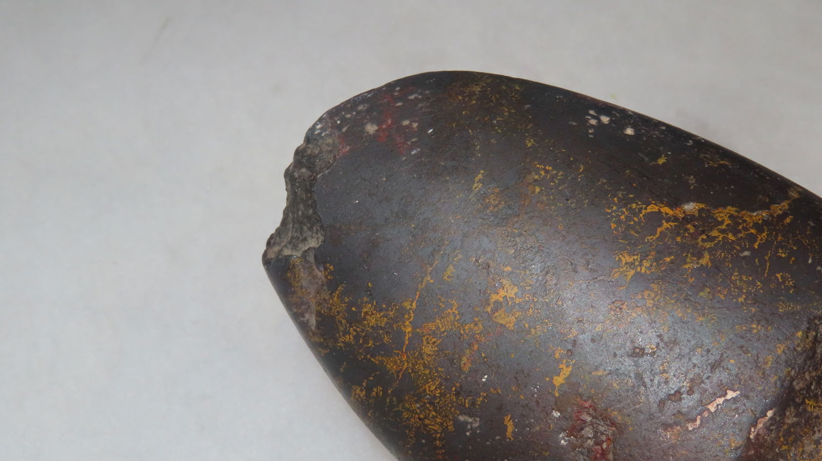 5 3/4” Hematite Full Grooved Axe - 5