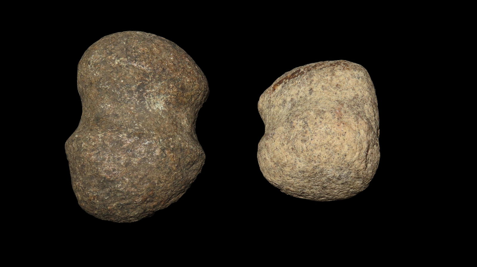 Lot Of 2 Full Grooved Hammerstones from Ohio (1 of 4)