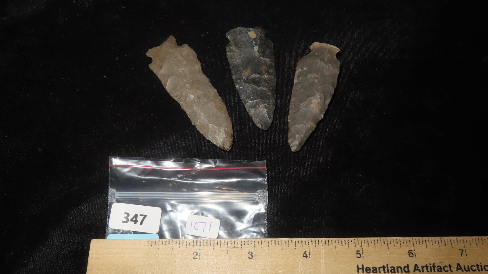 3 Archaic Points, Ohio - 4