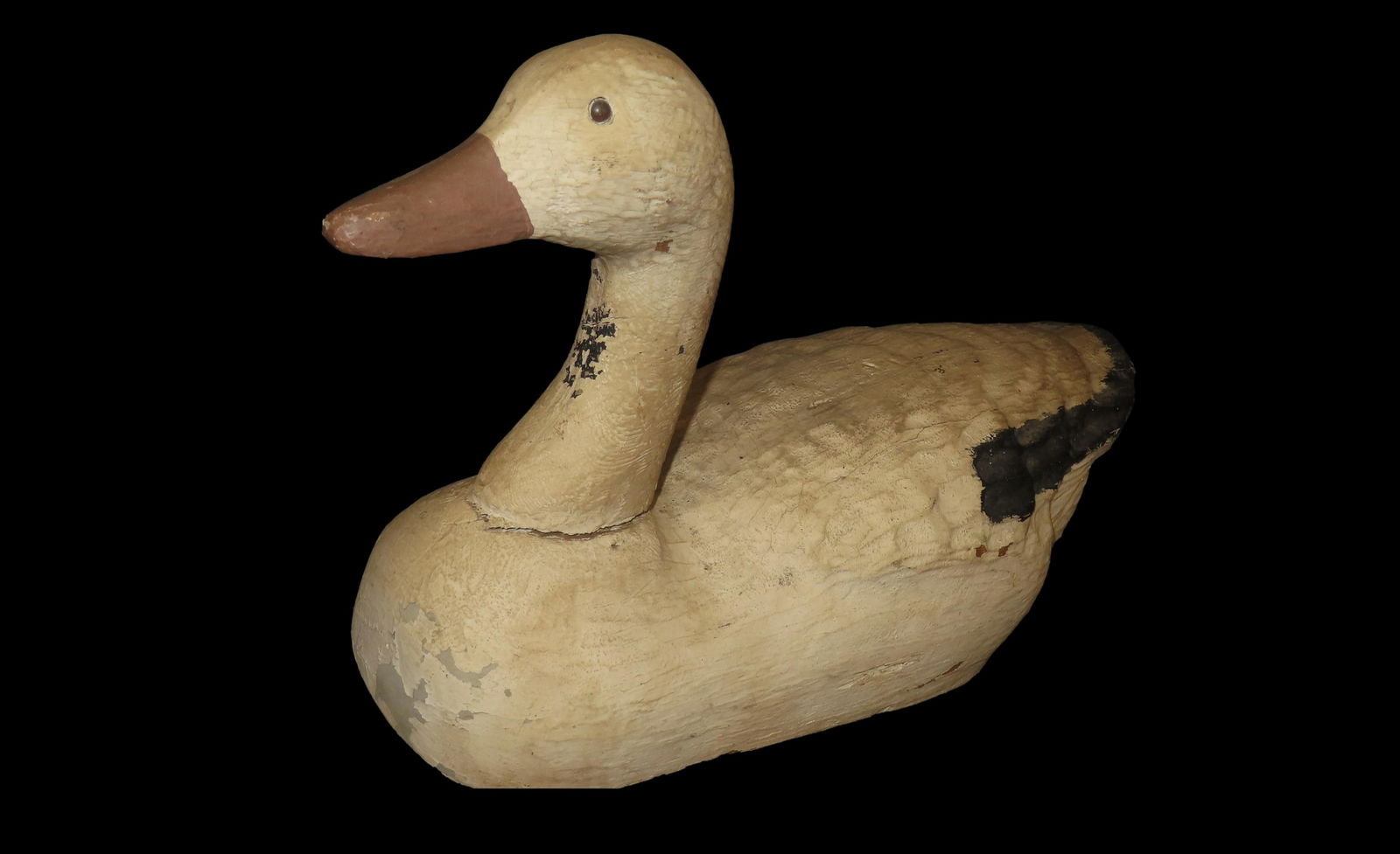 18 3/4” Snow Goose Antique Original Paint (1 of 6)