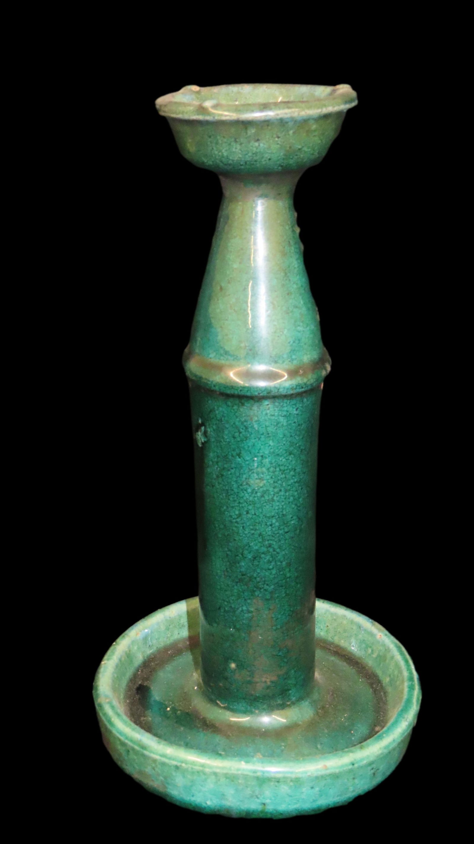 10” Tall Shiwan Oil Lamp from Shiwanzhen Subdistrict of the provincial city of Foshan Near (1 of 6)