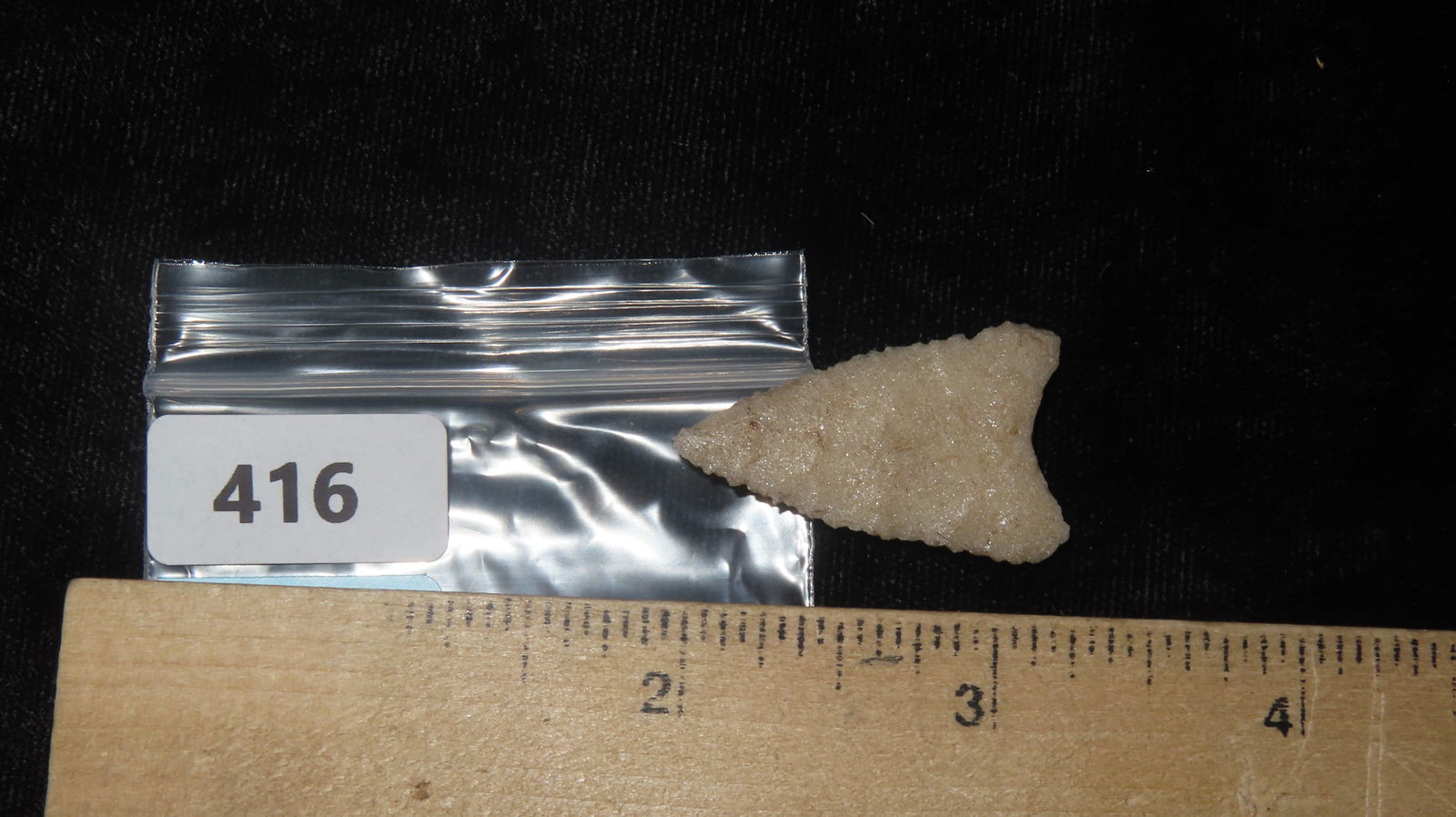 1 3/8” Translucent Serrated Triangular Point - 7