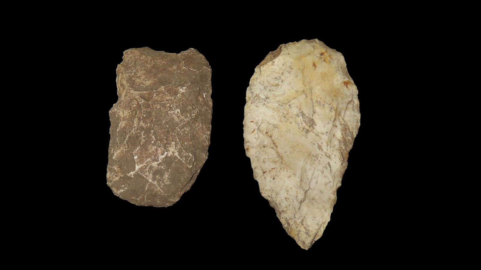 2 Flint Tools, 1 Blade and 1 Adze (1 of 3)