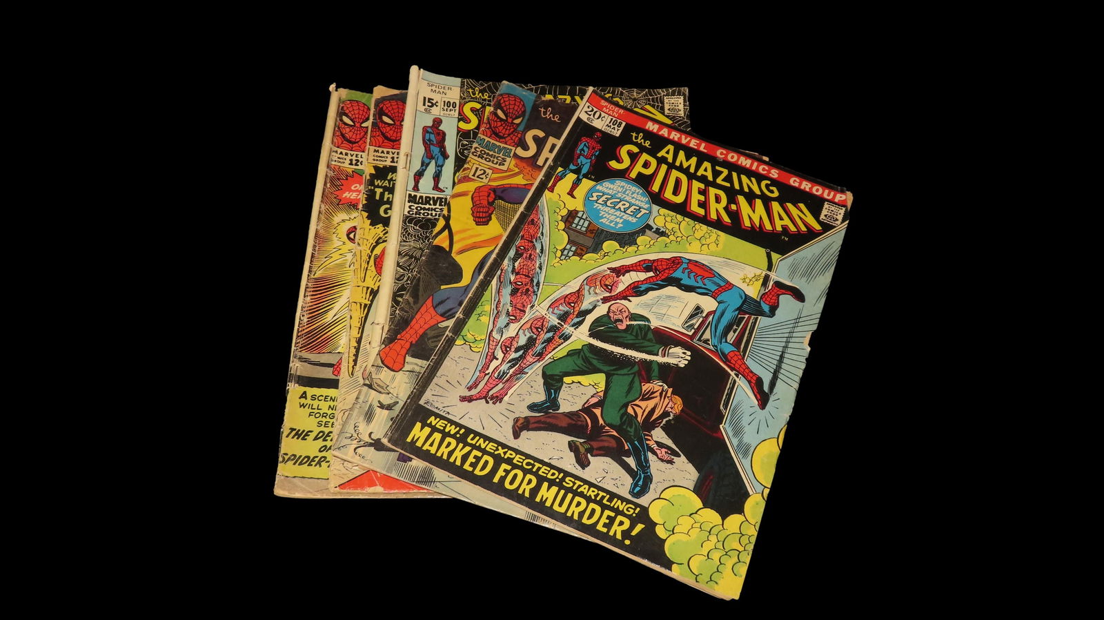 Silver Age Grouping of 4, Marvel Comics Group, "The Amazing Spider-Man" Comics (1 of 3)