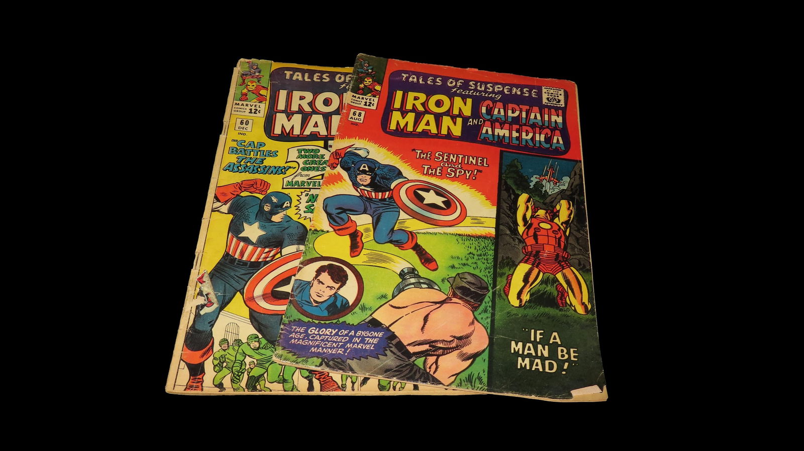 Silver Age Grouping of 2, Marvel Comics Group, "Iron Man and Captain America" Comics (1 of 3)