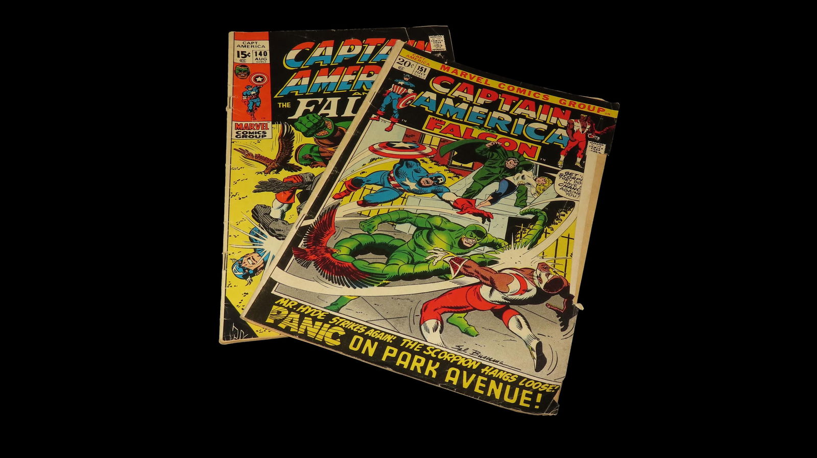 Silver Age Grouping of 2, Marvel Comics Group, "Captain America and the Falcon" Comics (1 of 3)