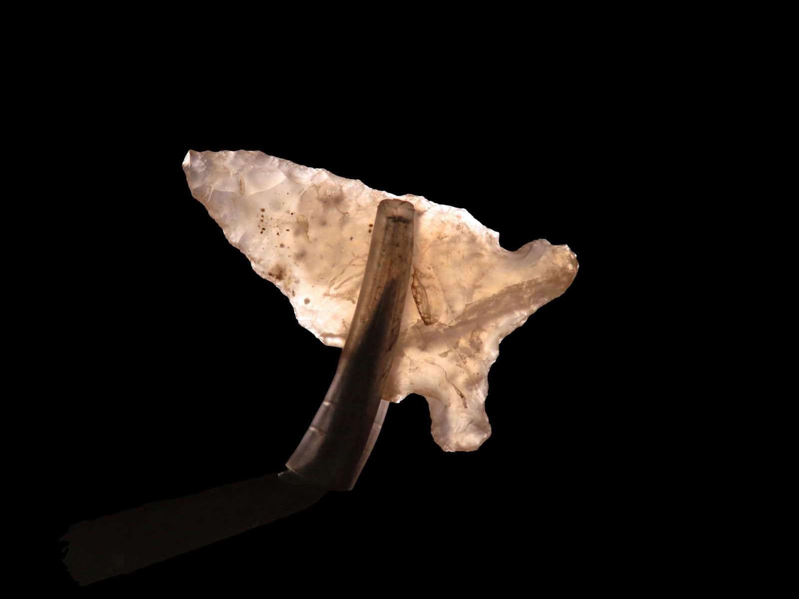 1 5/8" Transparent Caracara Point, Oklahoma: 1 5/8" Transparent Caracara Point, Oklahoma