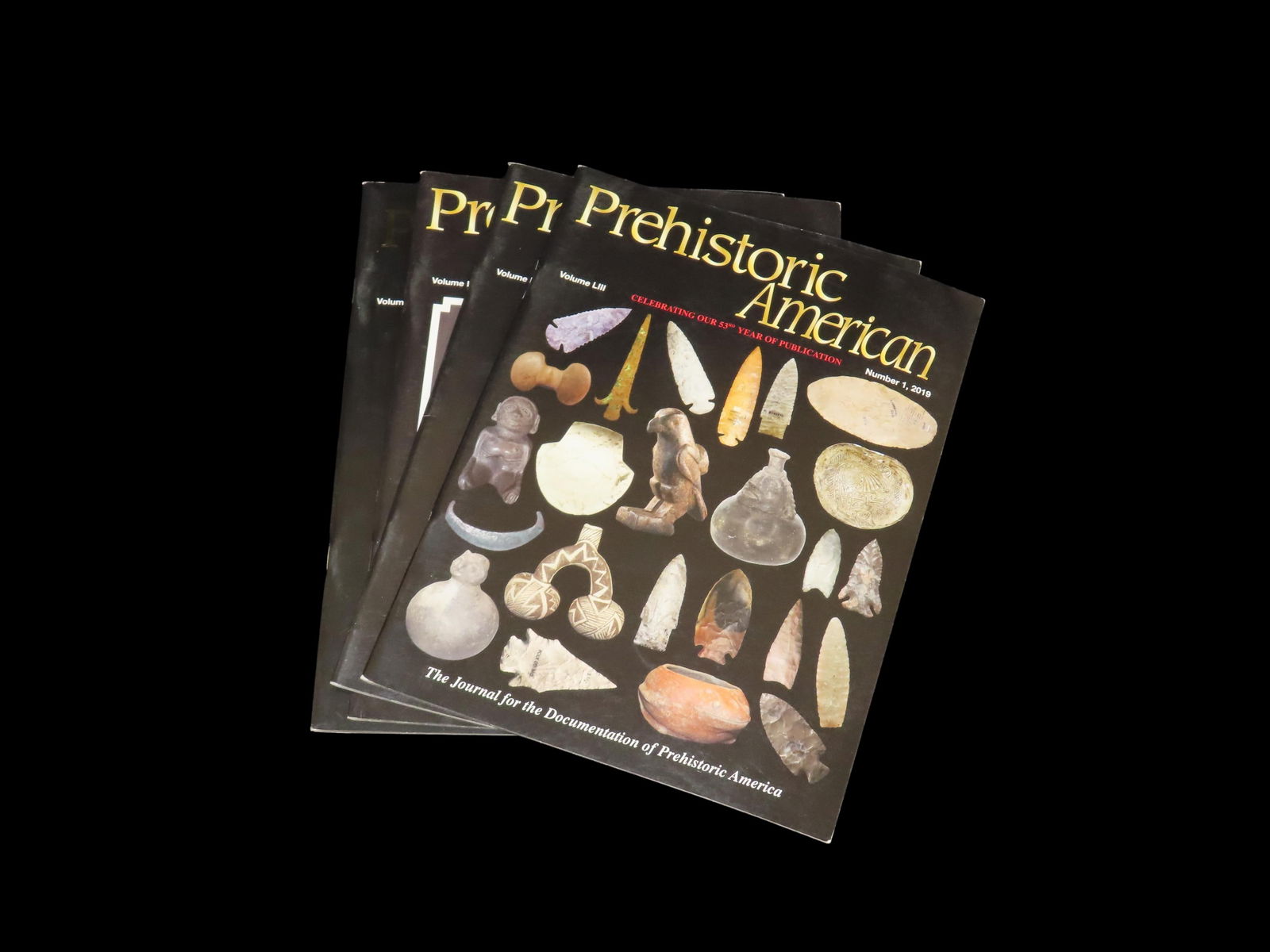 Group of 4. Prehistoric American. Volume LIII. Number 1 - 4, 2019.: Group of 4. Prehistoric American. Volume LIII. Number 1 - 4, 2019.