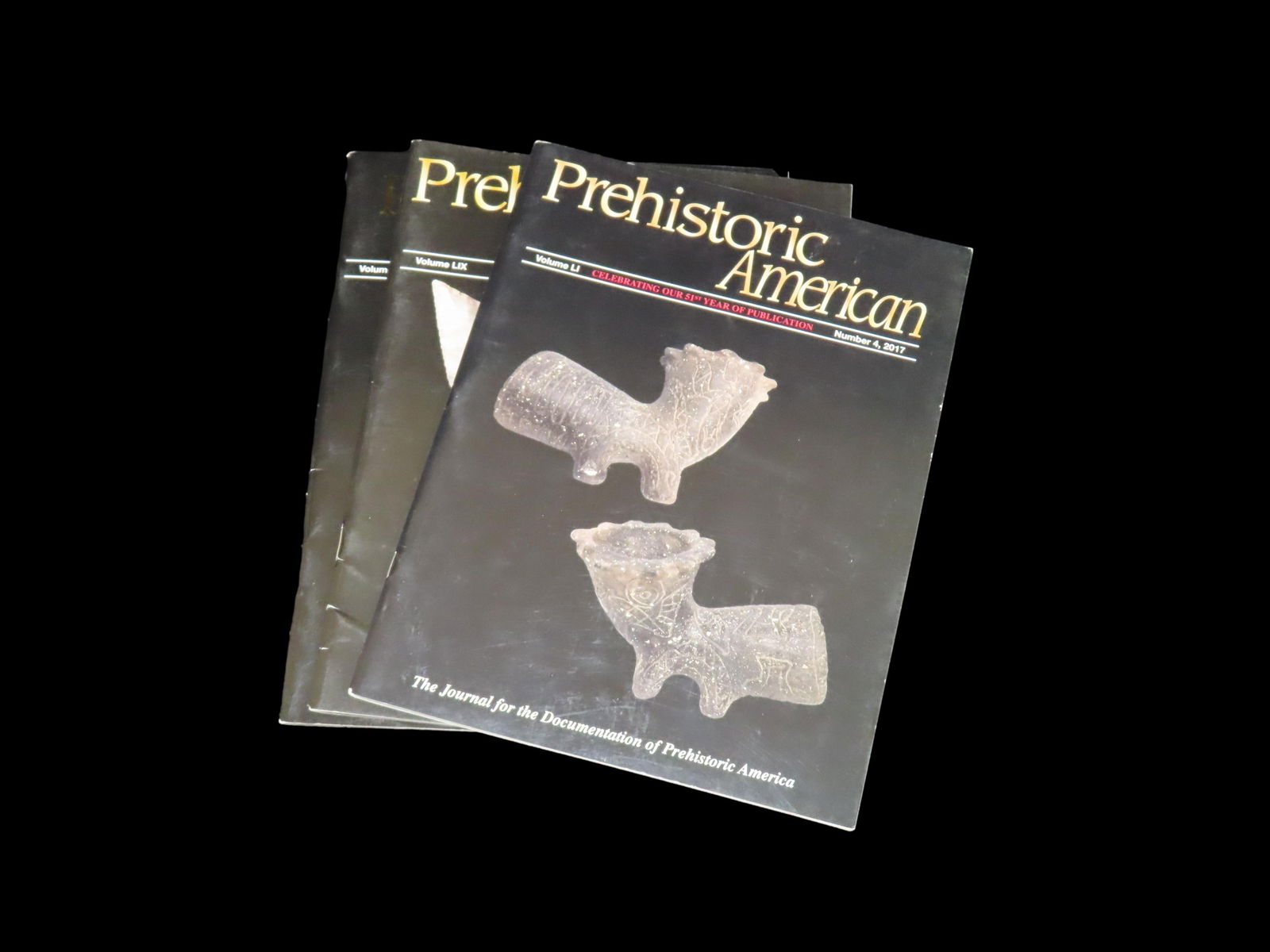Group of 3. Prehistoric American. Volume LI. Number 4, 2017. Volume LIX. Number 2 & 3, 2025.: Group of 3. Prehistoric American. Volume LI. Number 4, 2017. Volume LIX. Number 2 & 3, 2025.