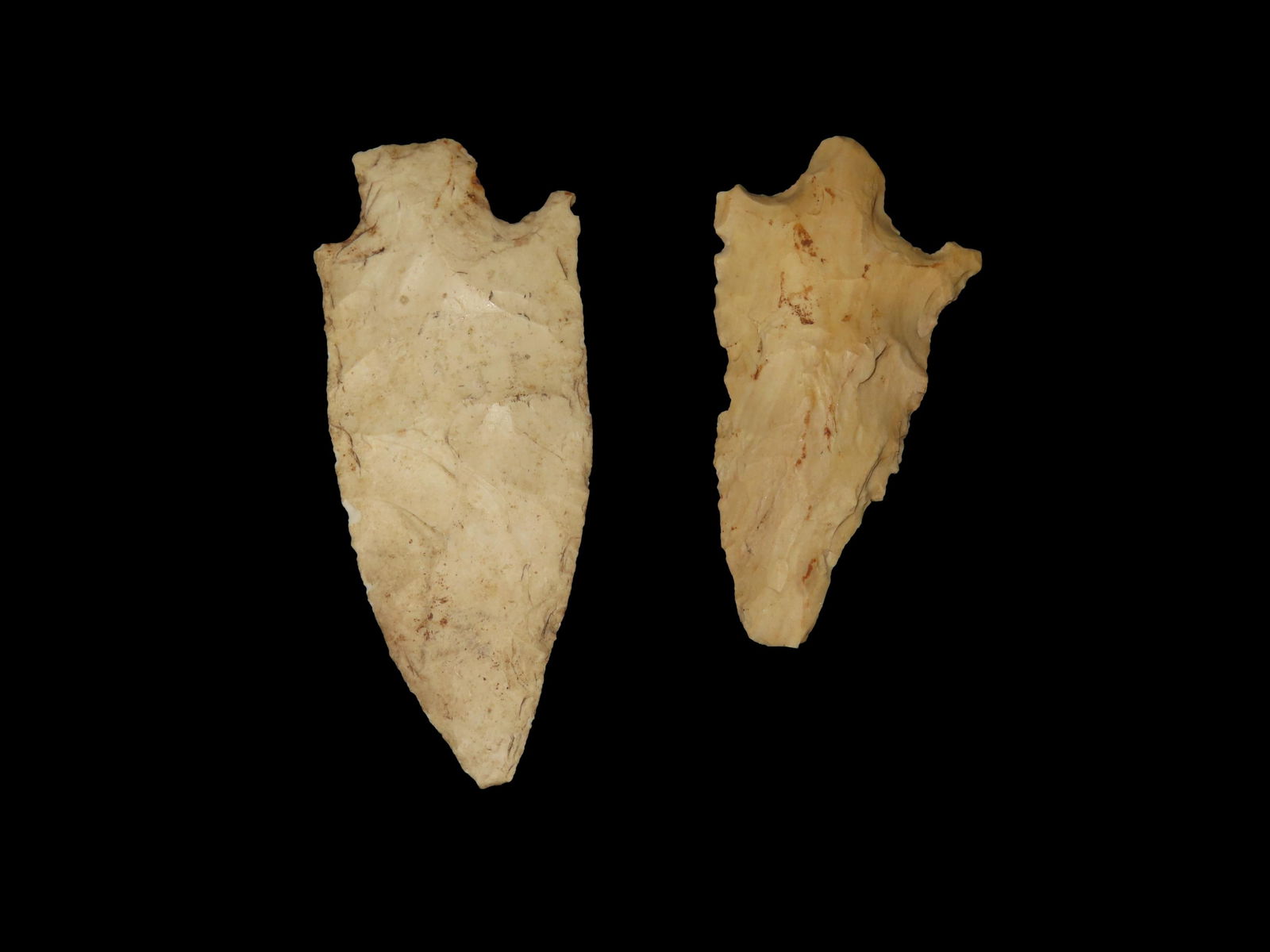 Lot of 2 Etley Points, the largest is 3 3/4", from Jersey County, Illinois (1 of 3)