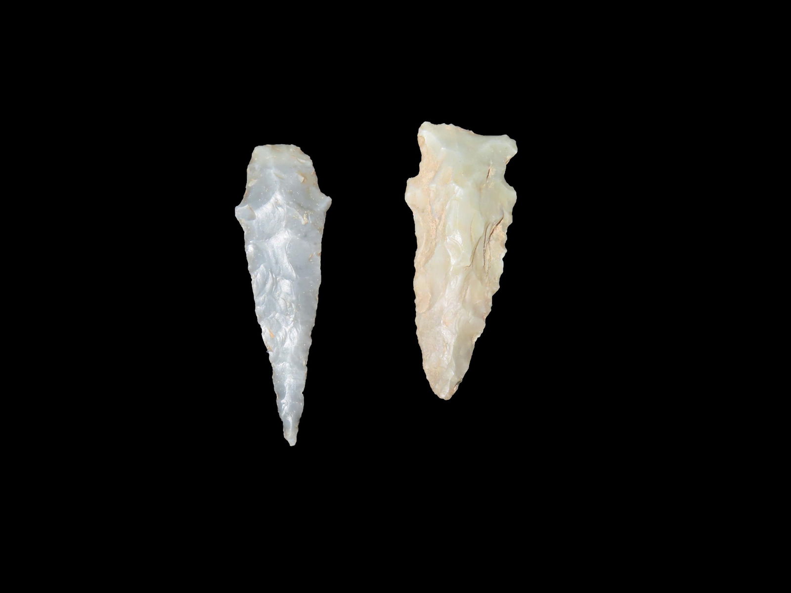 Lot of 2 Archaic Atlatl Points, Kentucky: Lot of 2 Archaic Atlatl Points, Kentucky