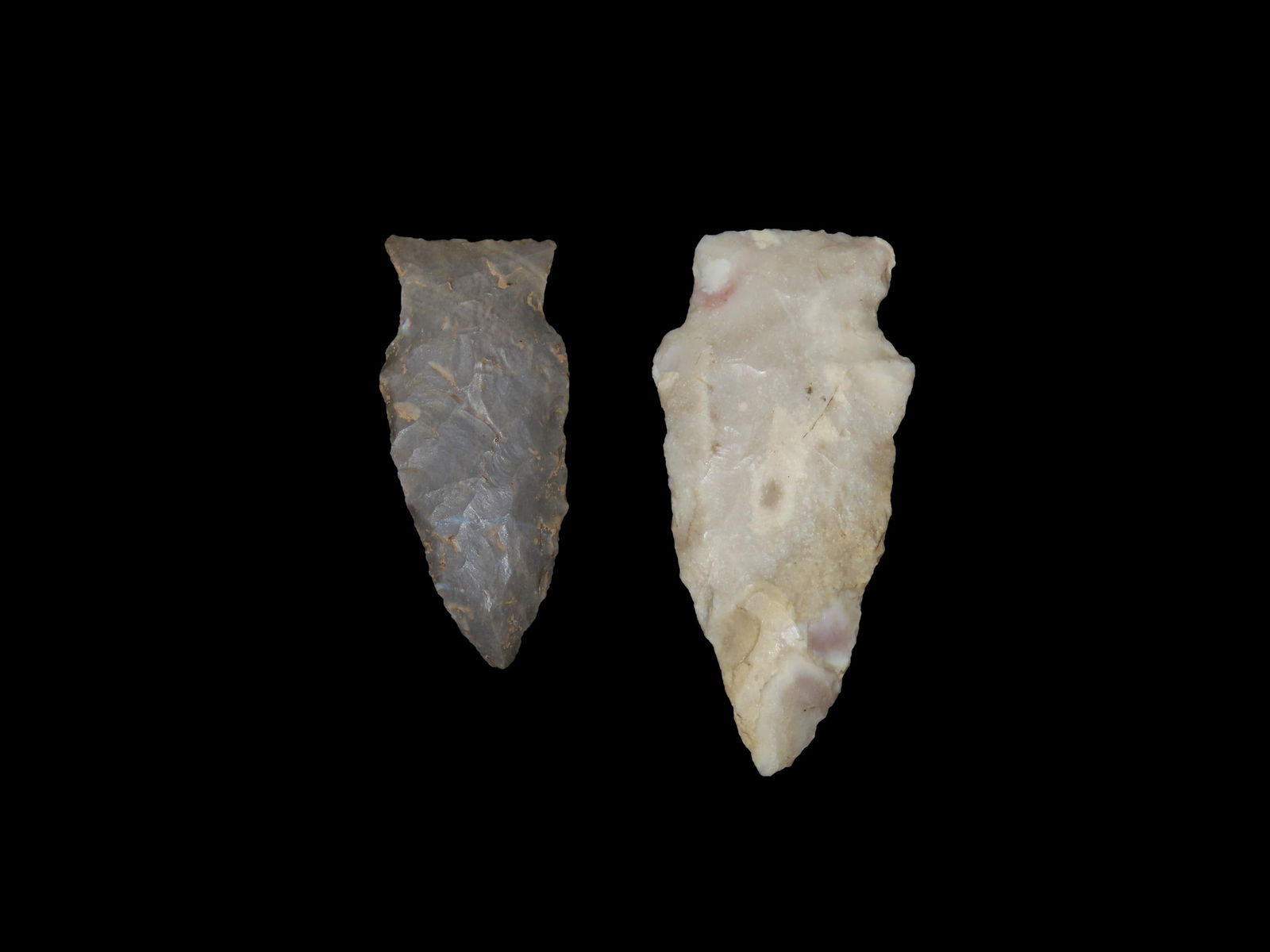 Lot of 2 Squared Stemmed Points, Missouri (1 of 3)