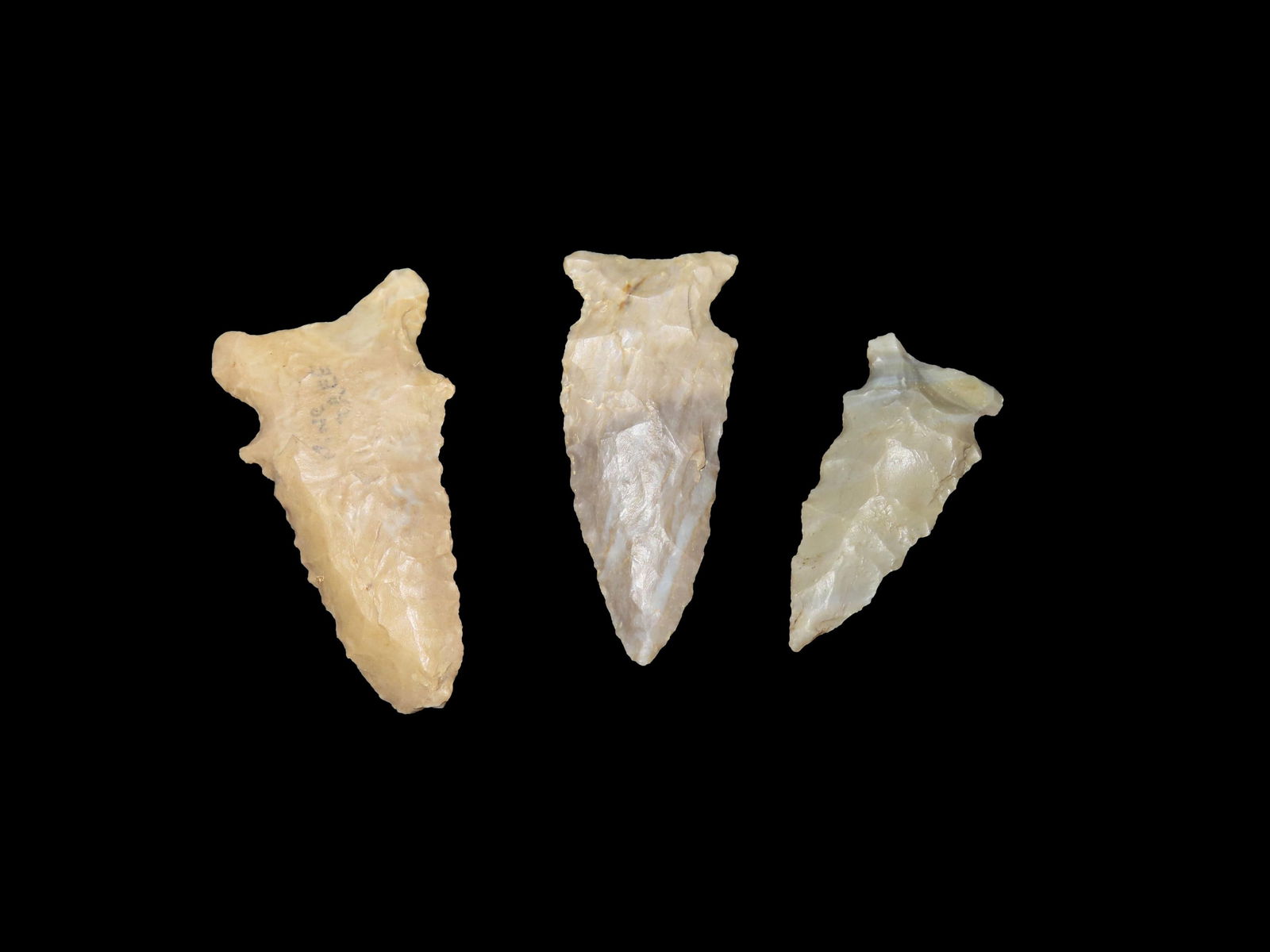 Lot of 3 Archaic Stillwell Points (1 of 3)