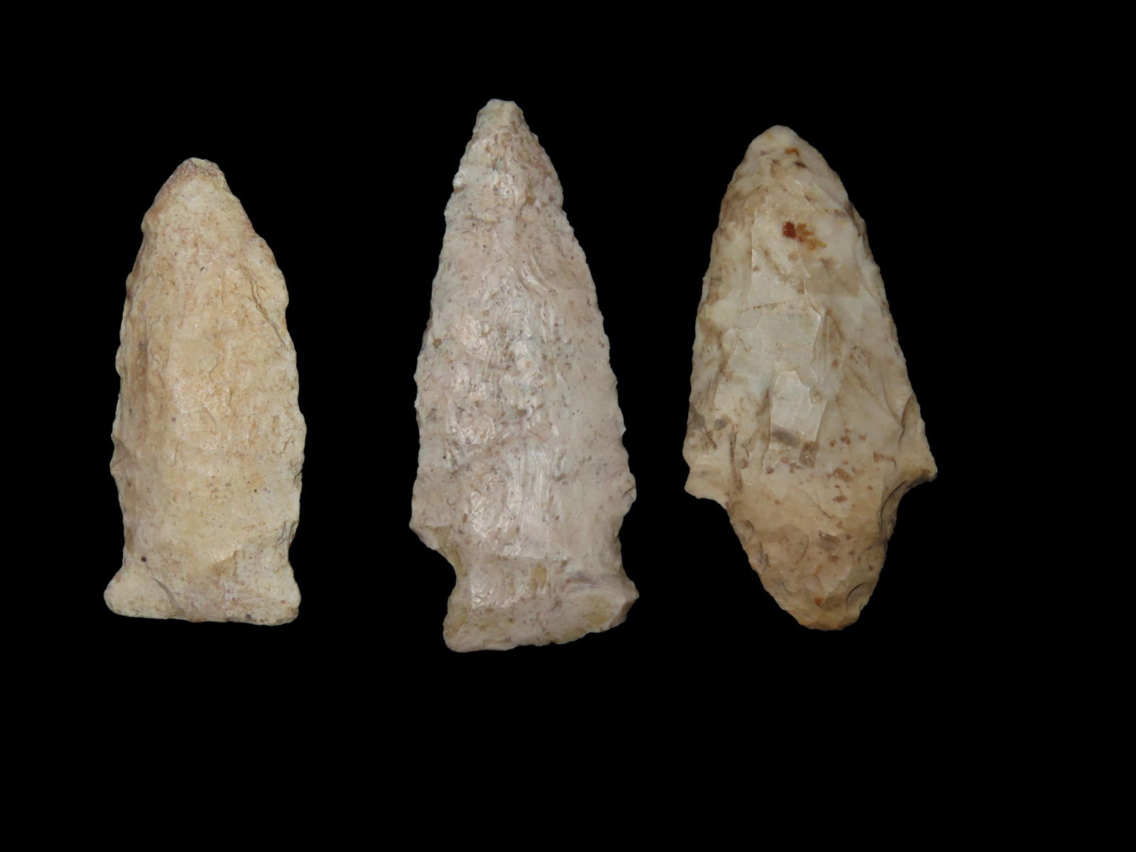 Lot of 3 Arrowheads found in Adams Co. Illinois (1 of 3)