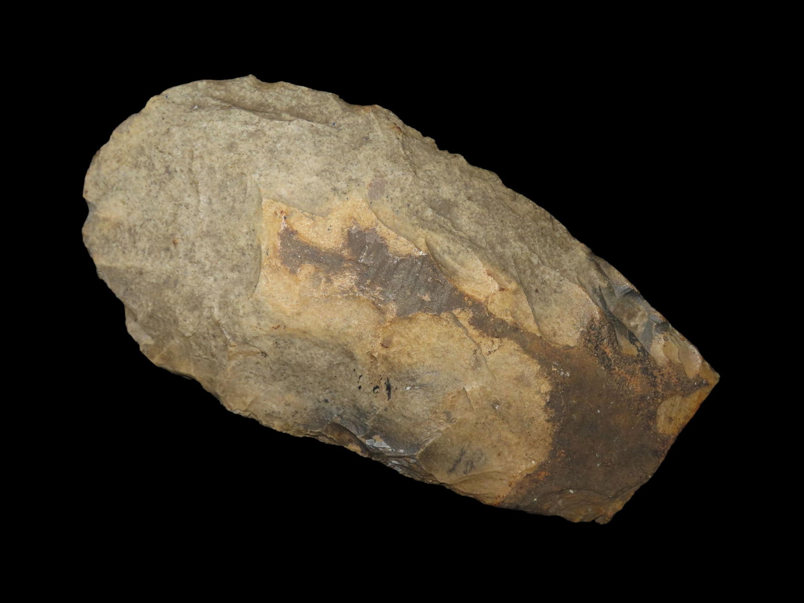 9" Mississippian Spade, Made of Mill Creek, Nice Polish, Madison Co. Illinois, Ex Brad Mullins and (1 of 8)