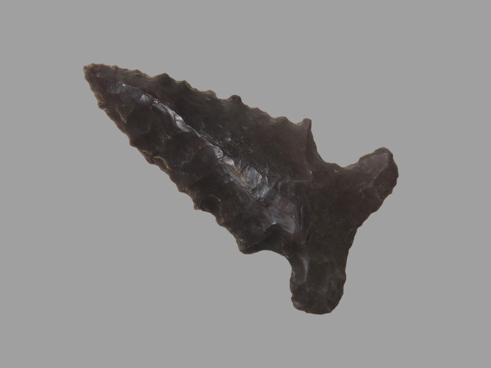 1 7/8" Big Sandy Serrated. Wayne County, Tennessee. Ex Jerry Dickey (6-2000). Ex Jim Lee Collection. (1 of 5)