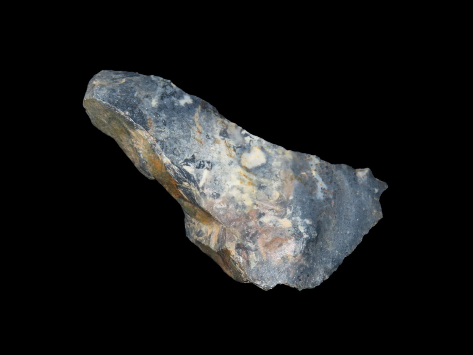 2 5/8" x 1 3/8" Paleolithic Side Knife. Sithe. Denmark. (1 of 6)