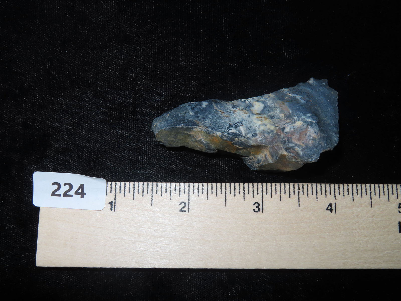 2 5/8" x 1 3/8" Paleolithic Side Knife. Sithe. Denmark. - 6