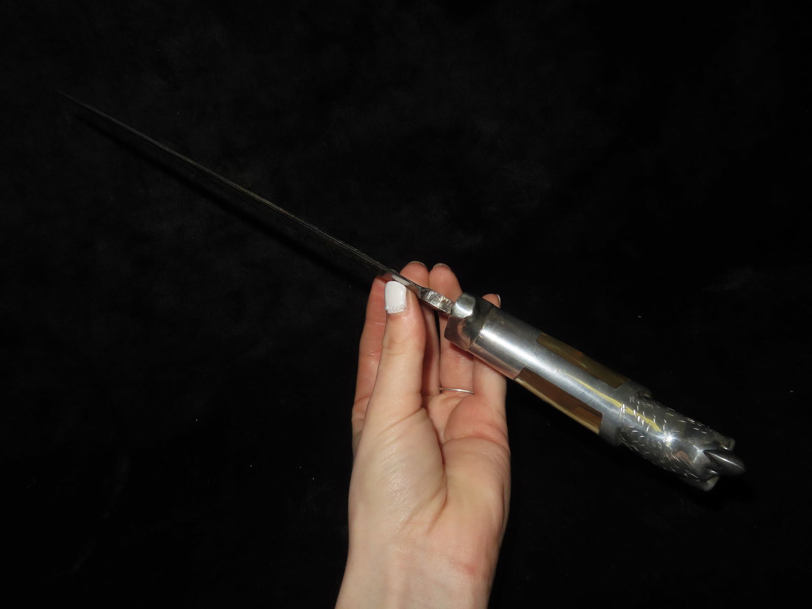 Vintage Eagle Head Knife with Leather Sheath. - 5