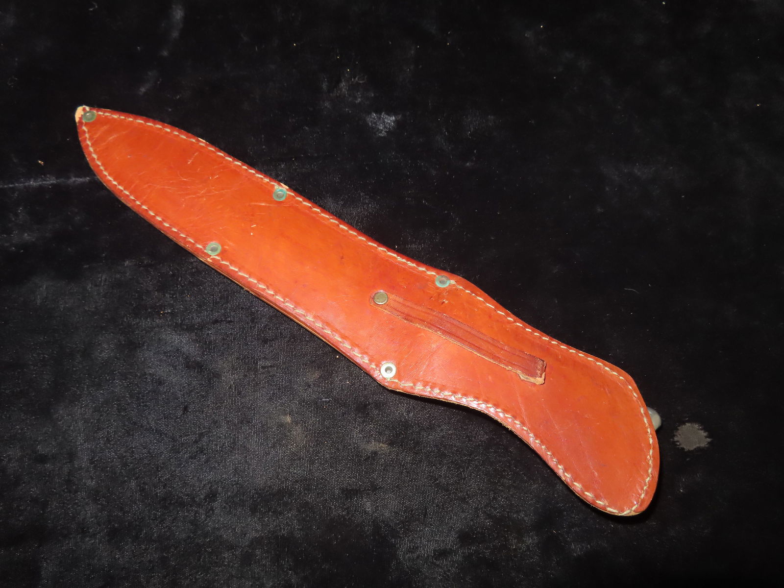 Vintage Eagle Head Knife with Leather Sheath. - 9