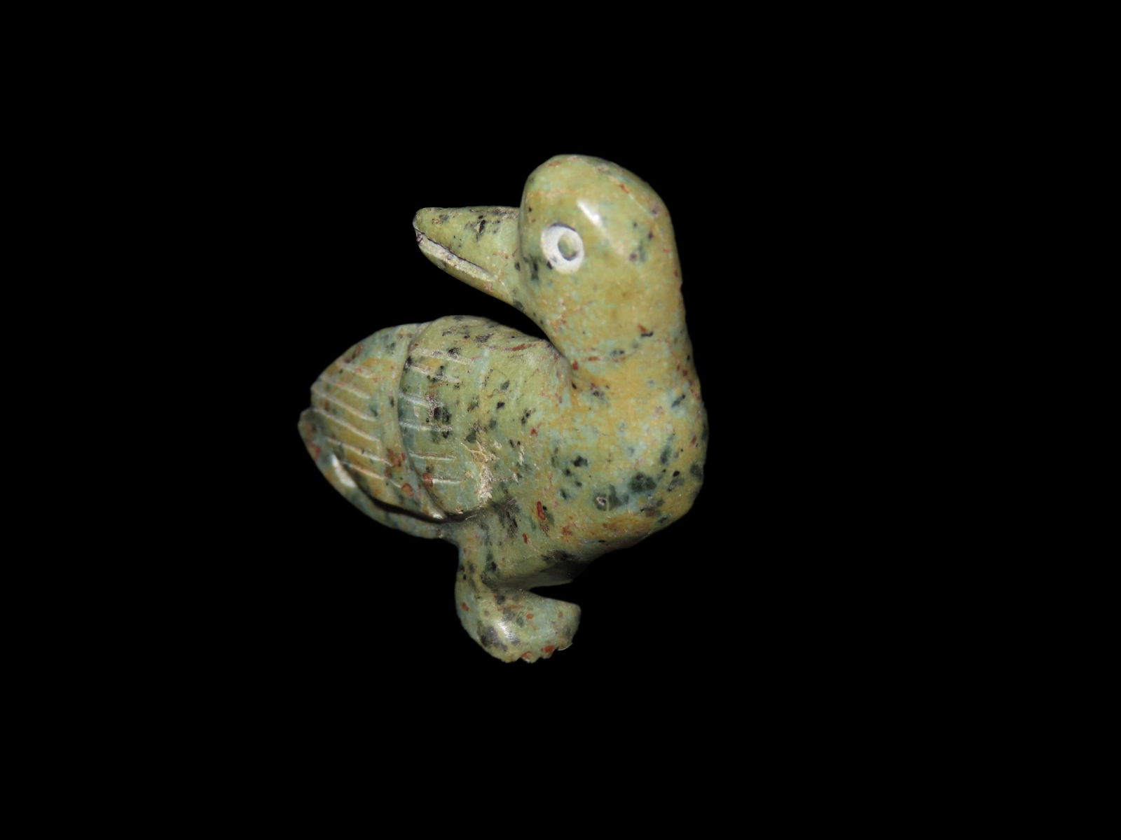 Pre-Columbian Jade Effigy Pendant. South America.: Pre-Columbian Jade Effigy Pendant. South America.