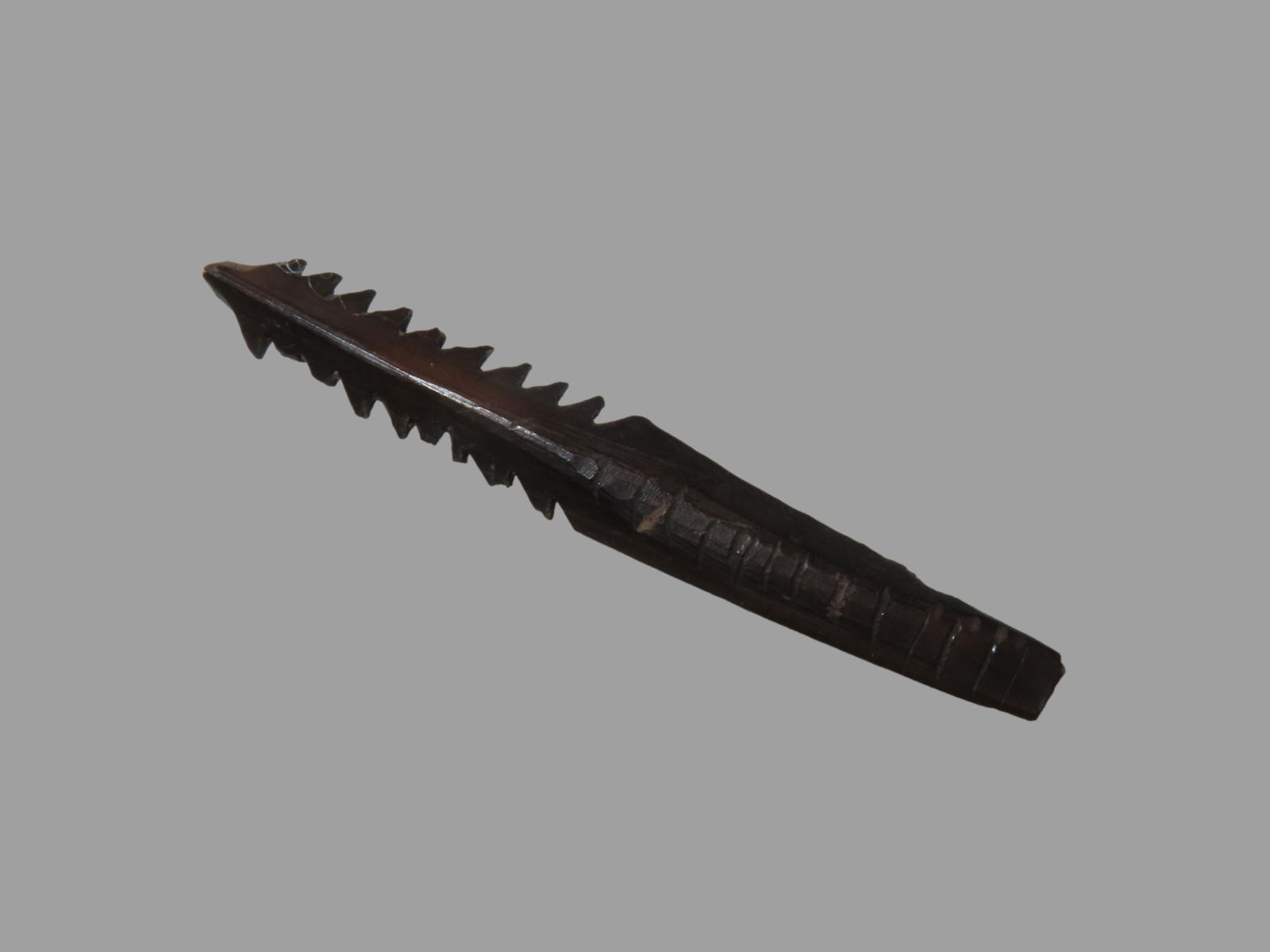 2 1/8" Bone Harpoon. Eskimo/Inuit. St. Lawrence Island, Alaska. Ex Litherland Collection. (1 of 6)