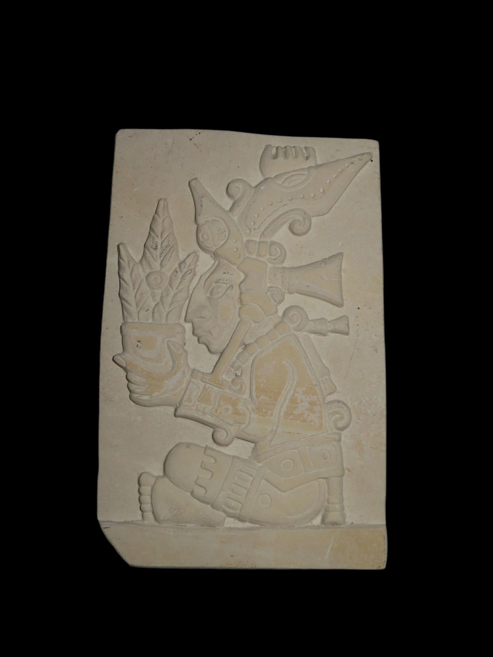 Nicely Hand Carved, Pre-Columbian Style Stone Tablet.: Nicely Hand Carved, Pre-Columbian Style Stone Tablet.