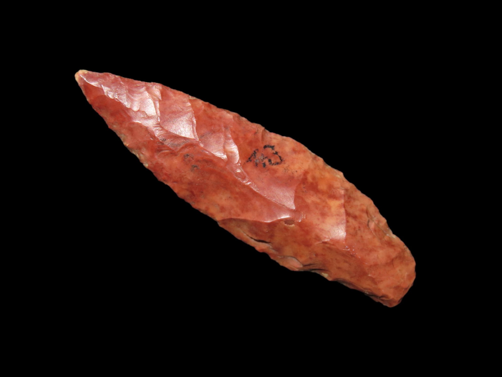 1n7/8" Pencil Drill. Great Color. Pike County, Illinois. Found by Daniel White. (1 of 5)