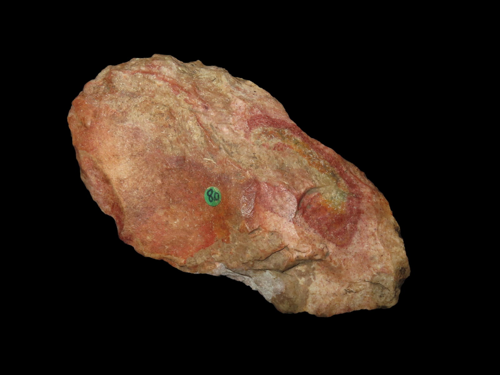 5" Colorful Hoe. Cooper County, Missouri.: 5" Colorful Hoe. Cooper County, Missouri.