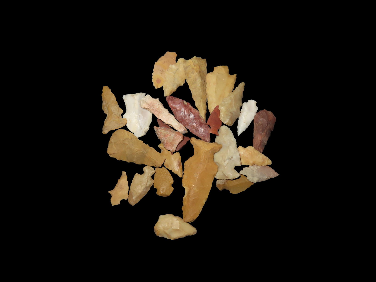 Lot of 25 Bird Points. Arkansas.: Lot of 25 Bird Points. Arkansas.