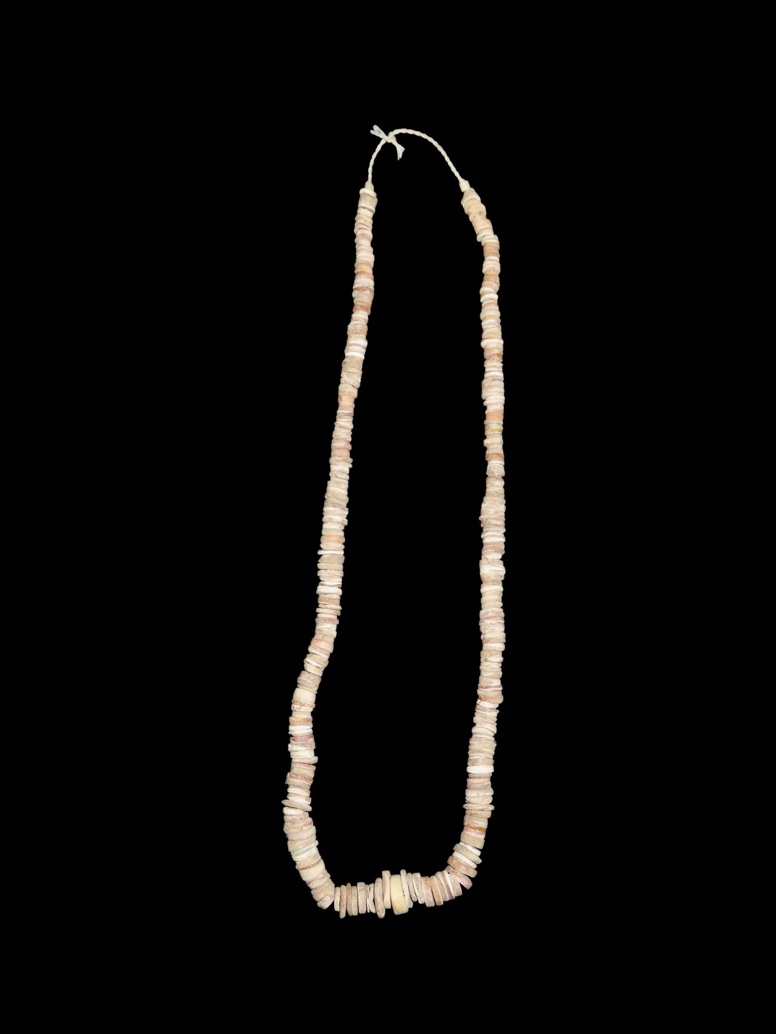 10 1/2" Mississippian Shell Disc Beads. Fulton County, Illinois. 800 - 1600 CE.: 10 1/2" Mississippian Shell Disc Beads. Fulton County, Illinois. 800 - 1600 CE.