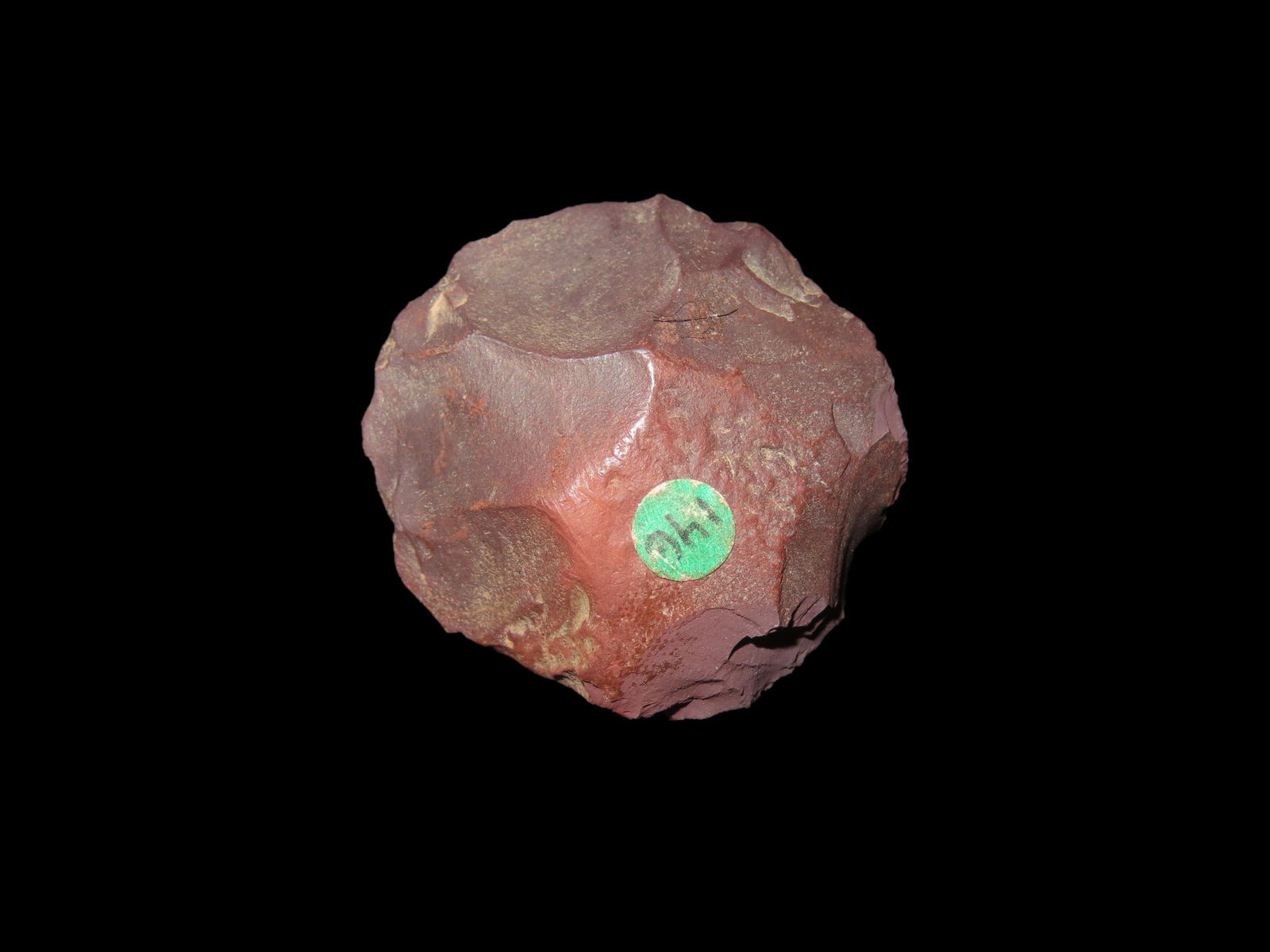 1 3/8" Rare Hematite Sun Disc. Pike County, Illinois. (1 of 4)