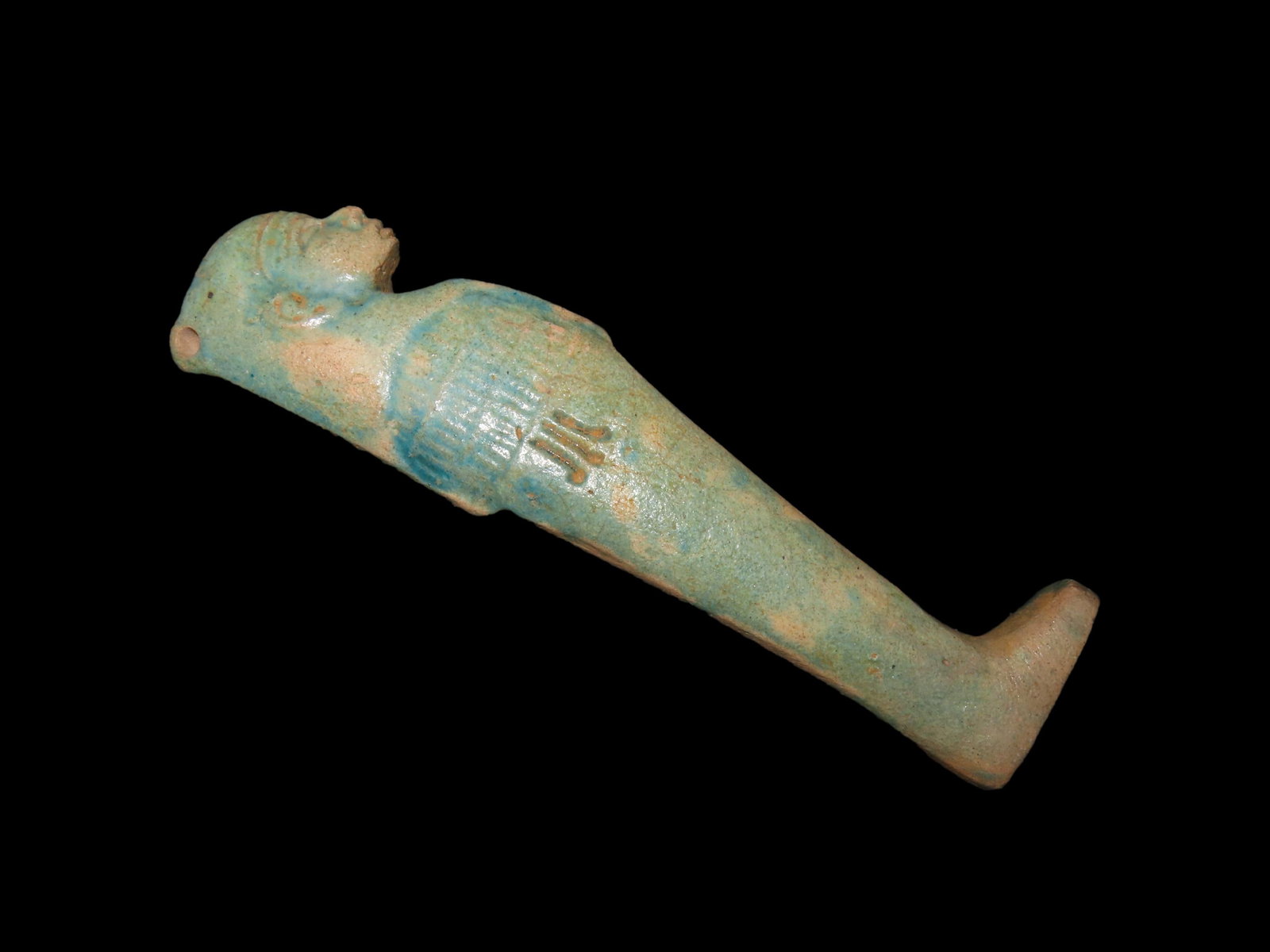 6 1/8" Authentic, Antique Egyptian Amulet. Son of Horus. Canopic Figure. Middle Kingdom 2030 B.C. to: 6 1/8" Authentic, Antique Egyptian Amulet. Son of Horus. Canopic Figure. Middle Kingdom 2030 B.C. to 1650 B.C.
