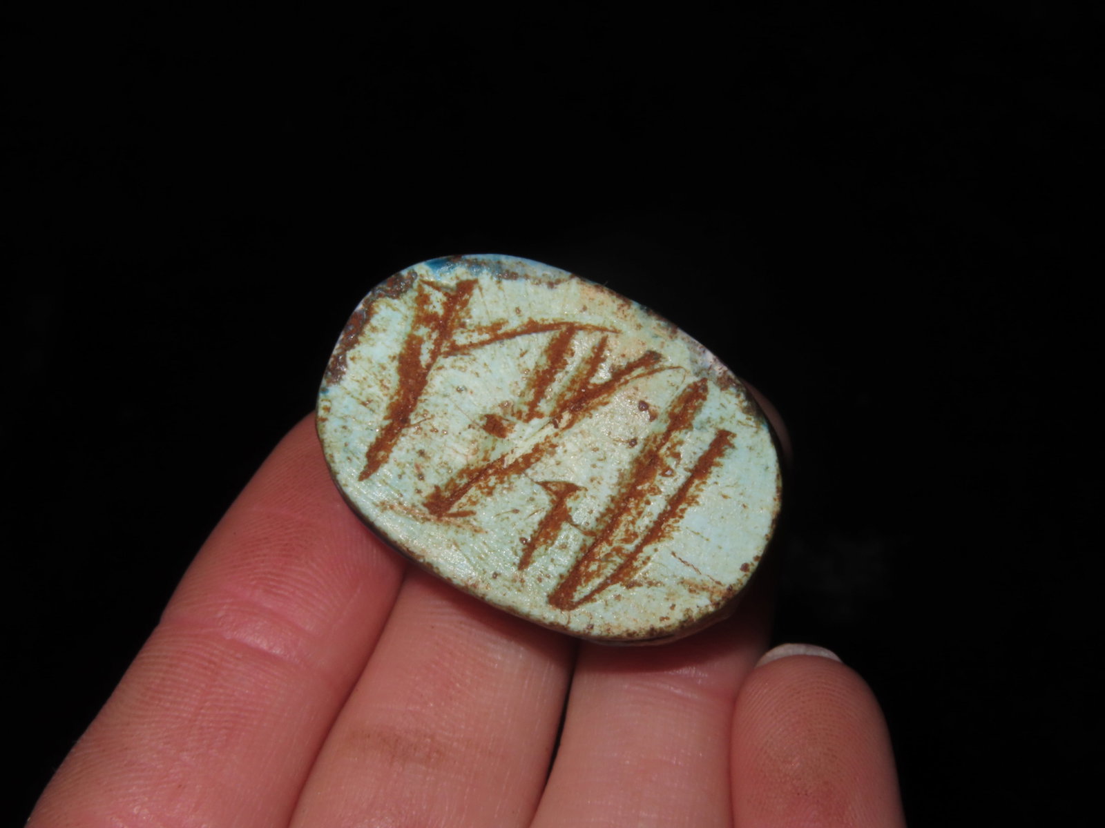 Large Blue Beetle Bead - 2